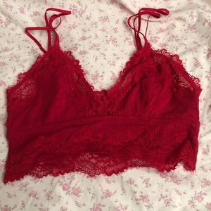 Aerie Bralette Red Size M NWT